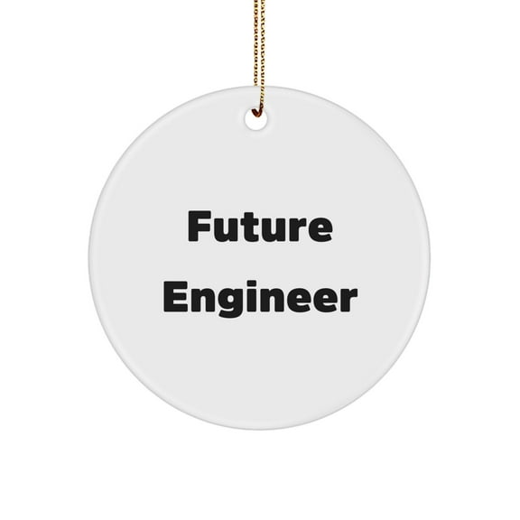 Funny Quotes Engineer Circle Ornament, Gifts from Friends for Future Engineers, Christmas Unique Gifts for Him, Her, or Coworkers