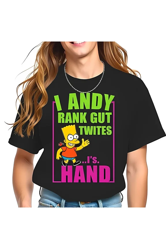 Funny RANK GUT TWITES Graphic Krusty Clown Cotton Short Sleeve Tee Unisex T-Shirt up to size 5XL