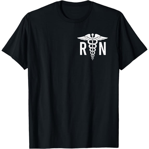 Funny RN Nurse T-Shirt with Medical Symbol - Perfect for Nurse Day Celebrations