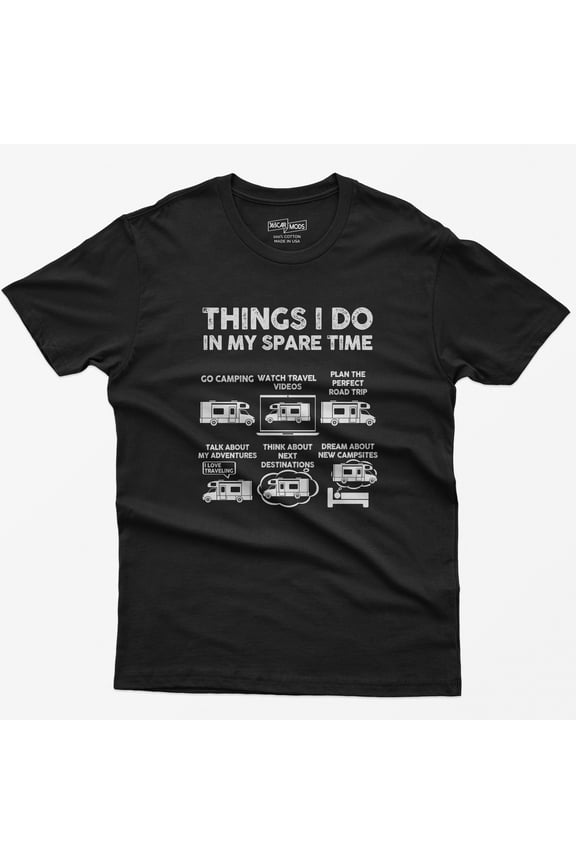 Funny RV Enthusiast T-Shirt: Camper Life, Road Trip Gift