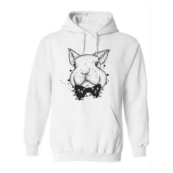 Funny Rabbit Hoodie Women -Image by Shutterstock, Female Large