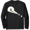 thumbnail image 1 of Funny Rabbit Silhouette Hand Shadow Puppetry - Funny Puppet Long Sleeve T-Shirt, 1 of 3