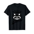 thumbnail image 1 of Funny Raccoon Cartoon T-Shirt for Animal Lovers - Save The Trash Pandas Design, 1 of 5