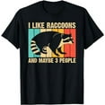 thumbnail image 1 of Funny Raccoon Design For Men Women Raccoon Lover Introvert T-Shirt, 1 of 5