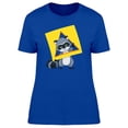 thumbnail image 1 of Funny Raccoon Doodle Cartoon T-Shirt Women -Image by Shutterstock, Female x-Large, 1 of 2