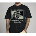 thumbnail image 1 of Funny Raccoon Graphic Tee – “Bitin' List” Dark Humor Shirt for Men and Women, 1 of 5
