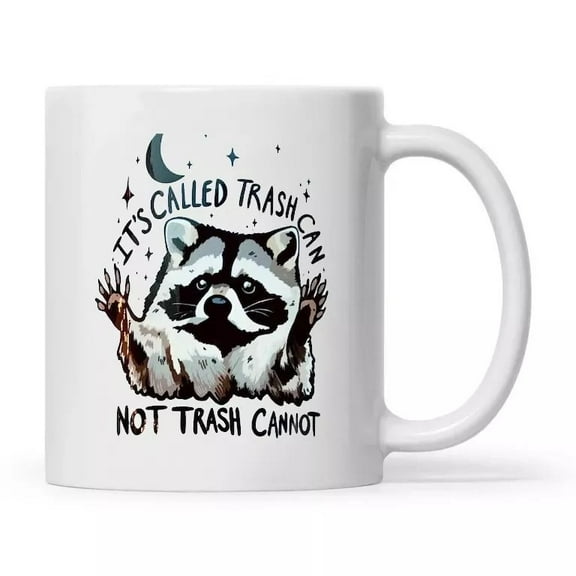 Funny Raccoon Mug – Trash Panda Humor Coffee Cup, Ironic & Sarcastic Gift Idea