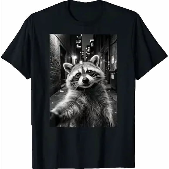 Funny Raccoon Selfie T-Shirt