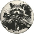 thumbnail image 1 of Funny Raccoon Spare Tire Cover Excited Racoon Wheel Protector for Truck SUV Trailer Camping RV Universal Tire Covers, 1 of 10
