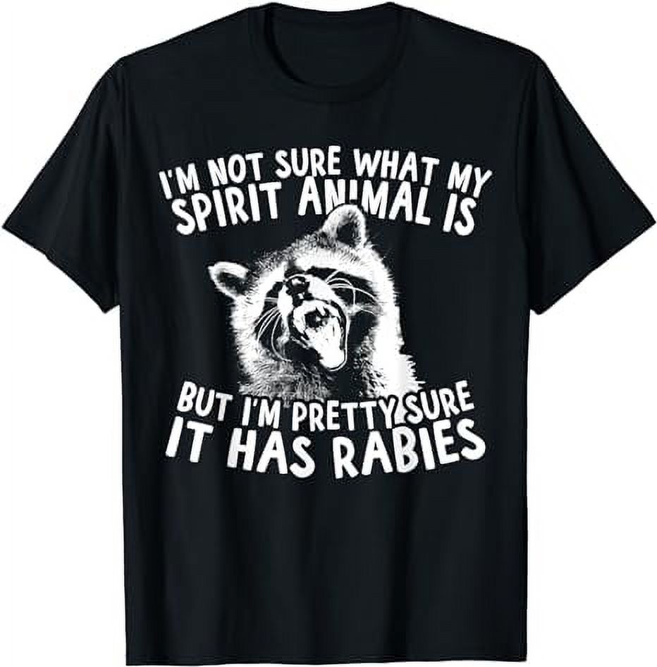 Funny Raccoon Spirit Animal T-Shirt - Walmart.com