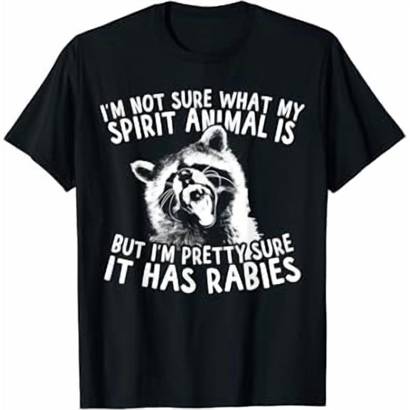 Funny Raccoon Spirit Animal T-Shirt
