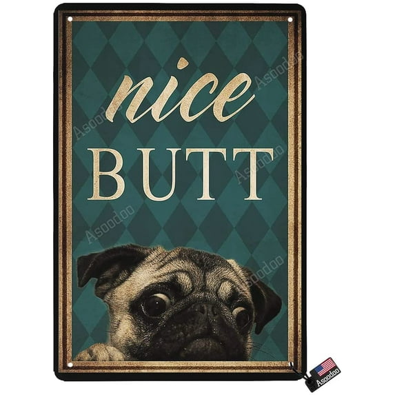 Funny Raccoon with Toilet Paper Vintage Metal Tin Sign Wall Decor-Your Butt Napkins My Lady-Creative Bathroom Decoration Art for Home/Office/Bathroom/Classroom/Cafe/Bar Women Man Best Gifts 8"x12"