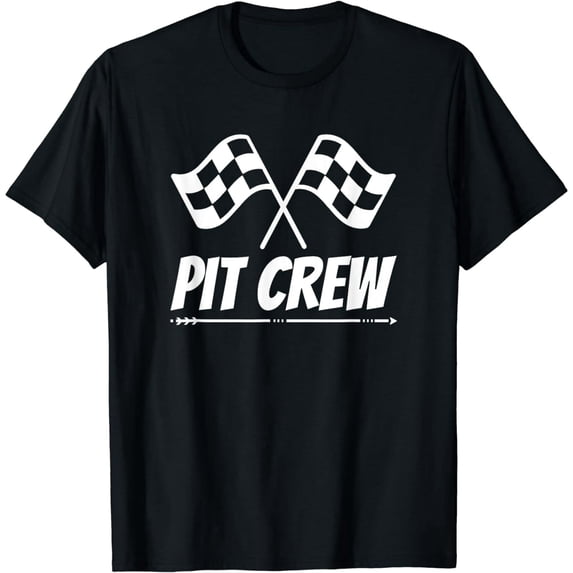 Funny Race Track Pit Crew Racing Mechanic Car Parties T-Shirt