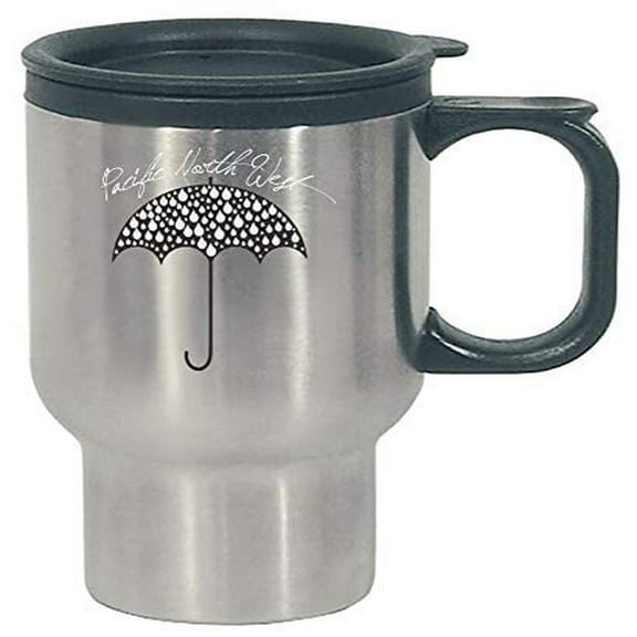 Funny Rain Humor Stainless Steel Travel Mug - Pacific Northwest Style