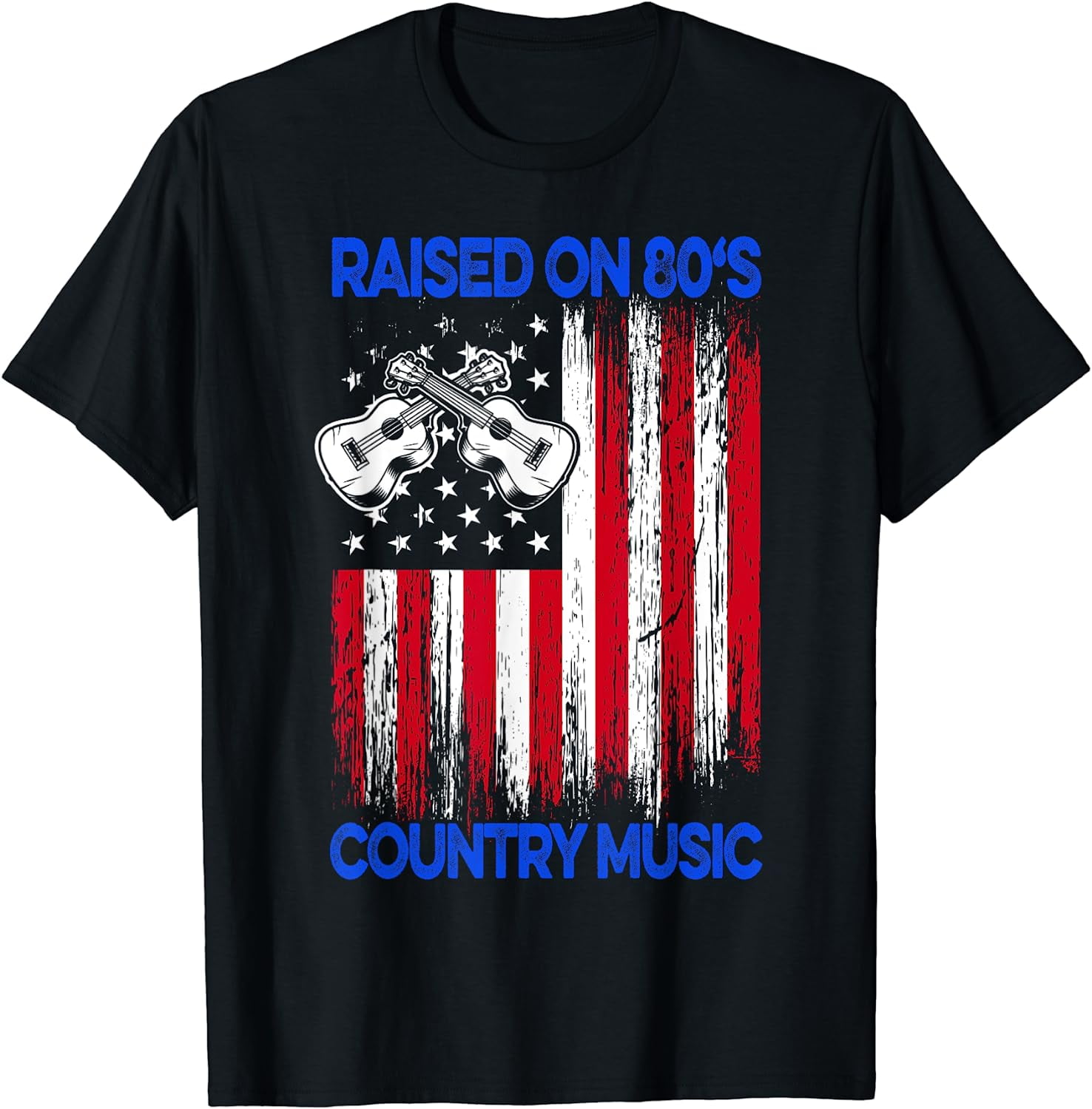 Funny Raised On 80s Country Music for Country Music Lover T-Shirt -  Walmart.com