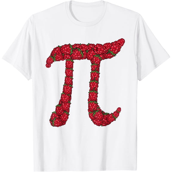 Funny Raspberry Pi Shirt Pie Day Math Lover Student Gift Pun T-ShirtMen's and women's pure cotton short-sleeved shirts