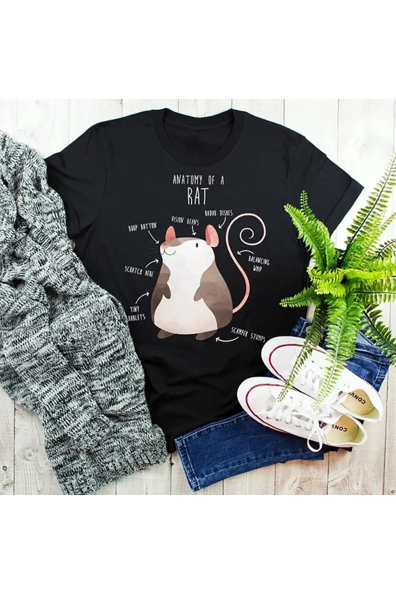 Funny Rat Shirt, Women Men, Rat Lover Gift, Cute Rat T-Shirt, Pet Lover Unisex S-5XL Hot Trending Shirt, Vintage Birthday Gift