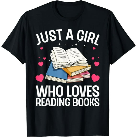 Funny Reading Art For Women Bookworm Girls Reader Book Lover T-Shirt