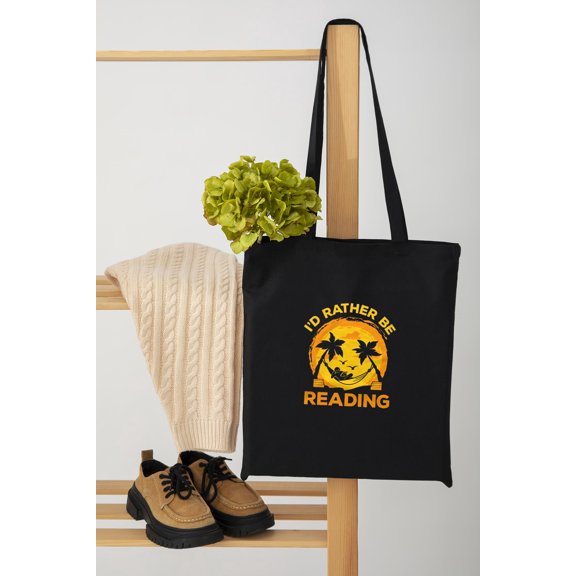 Funny Reading Beach Summer Book Lover Art Unisex Tote Bag D392211