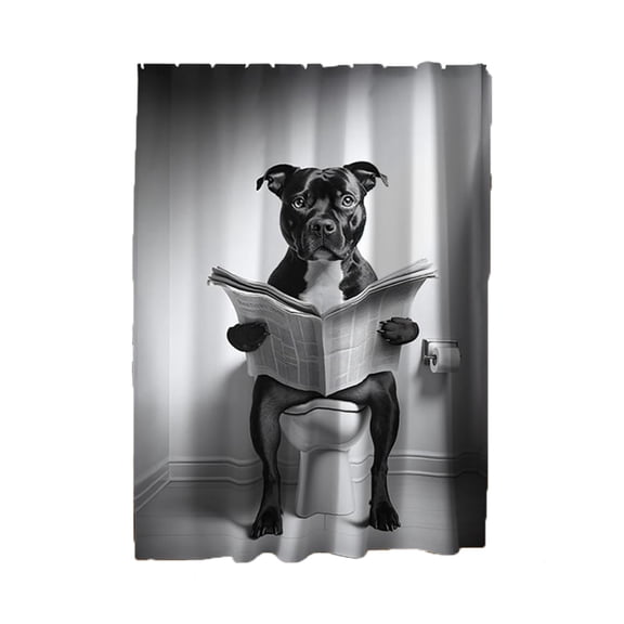 Funny Reading Newspaper Shower Curtain Black White On Bathroom Curtain Bath Curtain For Bathroom Bathtub Curtain Tan Shower Curtain Day of The Shower Curtain Set Sunflower Cow Shower Curtain Kids