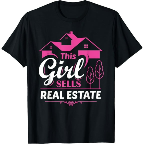 Funny Real Estate Art For Women Realtor Real Estate Agent Funny Creative Graphic T-Shirt