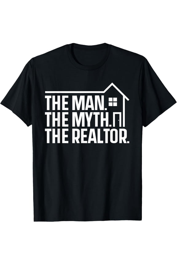 Funny Real Estate Design For Realtor Men Real Estate Agent T-ShirtMen and women, Black T-shirt, size: Extra large