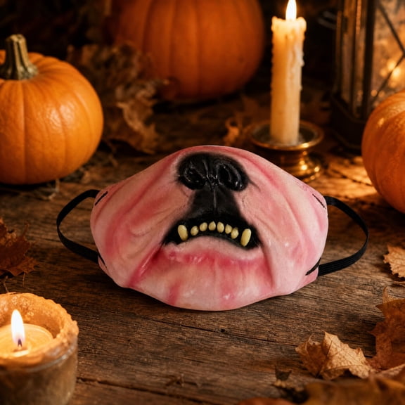 Funny Realistic Face Mask for Adults and Dogs - Hilarious Prank Designs for Halloween, Parties, and Photoshoots - Adjustable for Medium to Large Dogs and Comfortable for Long Wear