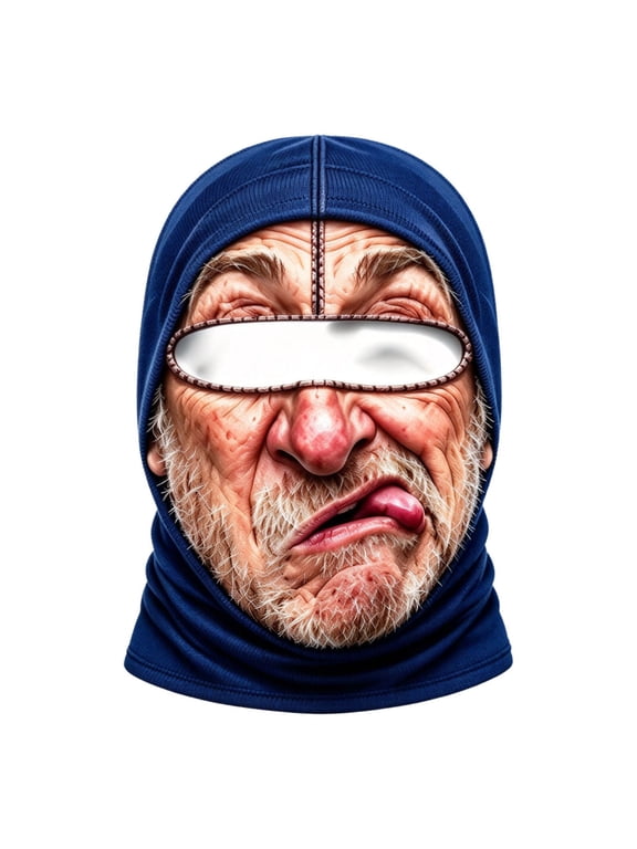 Funny Realistic Face Ski Mask, Winter Windproof Warm Headwear, Winter Clothes for Men&women,Outdoor Cycling Skiing Snowboarding Gear