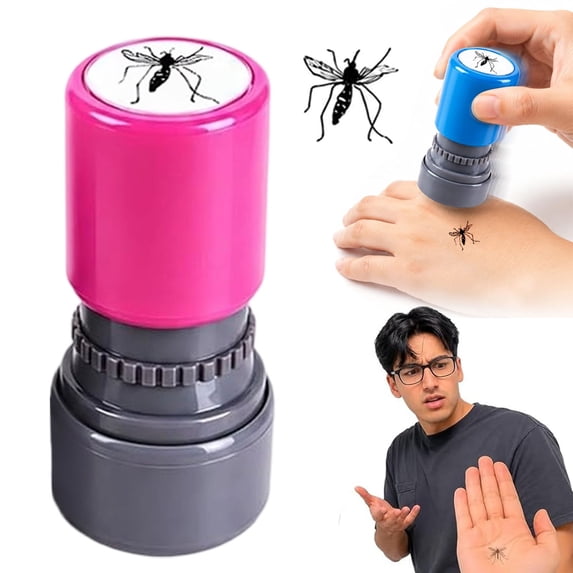 Funny Realistic Pattern Inking Stamp Stationery Supplies Novelty Prank Toy Pre-Inked Portable for Jokes