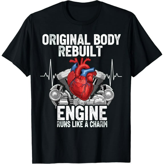 Funny Red Heart Graphic Mens T-Shirt, Valentine Day Tee