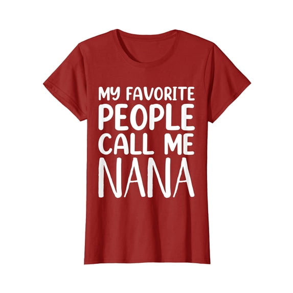 Funny Red Nana T-Shirt for Grandmothers - Perfect Gift for Loving Grandmas