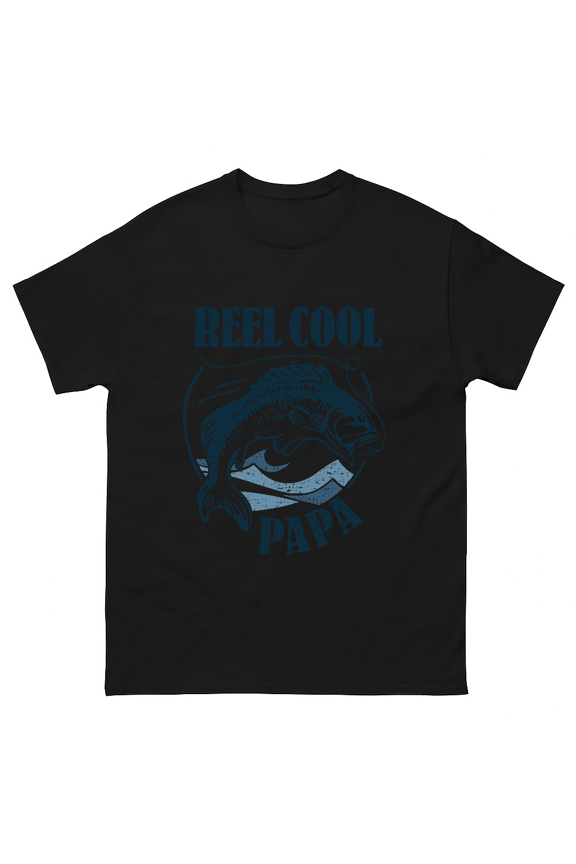 Funny Reel Cool Papa Fishing Dad Bass Fathers Day Gift Unisex T-Shirt V10747