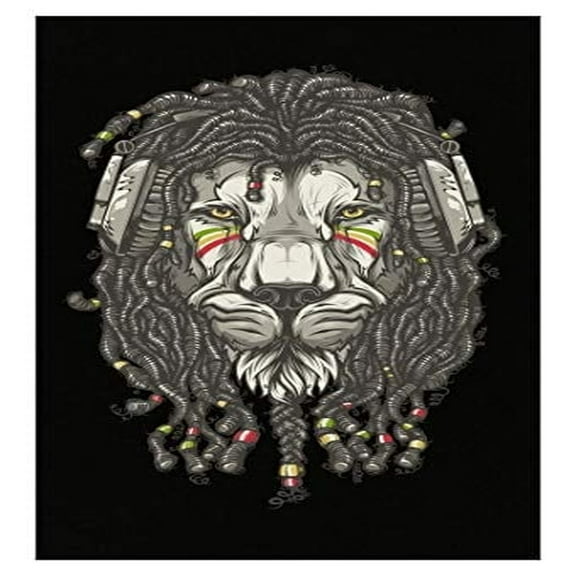 Reggae Lion Poster - Wall Decor for Music Lovers Gift