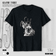 thumbnail image 1 of Funny Reindeer Selfie For Christmas Holiday And Winter Fun Unisex T-Shirt up to Size 5XL, 1 of 2