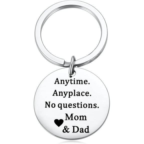 Funny Reminder Keychain for Teen New Driver Keyring Sweet 16 Gifts for Girl Boy Graduation Gift from Mom Dad to Son Daughter