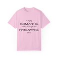 thumbnail image 1 of Funny Repairman Fixer Upper I Enjoy Romantic Walks Unisex Garment-Dyed T-shirt, 1 of 4