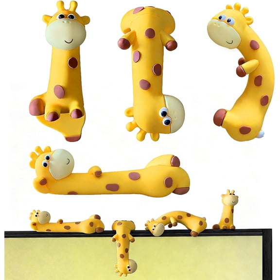Funny Resin Desk Giraffe Decor, Mini Cute Giraffe Figurines for Computer Monitor, Car Dashboard and Rearview Mirror, Office Desk, Photo Frame Decorations Accessories & Housewarming Gifts(1pc)