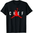 thumbnail image 1 of Funny Restaurant Chef - Jumping Chef Knife Logo T-Shirt, 1 of 4