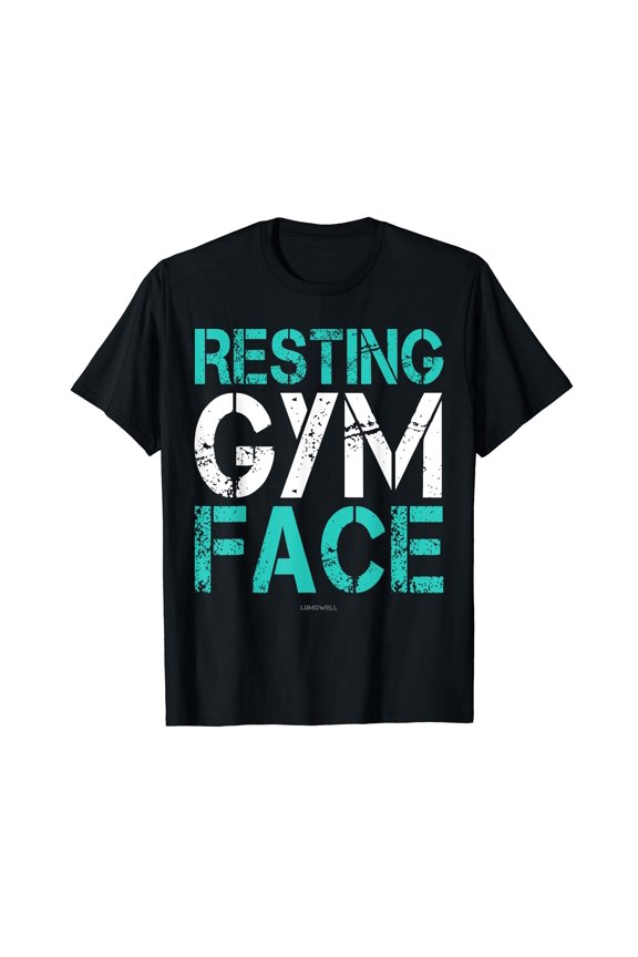 Funny Resting Gym Face T-Shirt for Workout Enthusiasts - Comfortable and Stylish Fitness Apparel