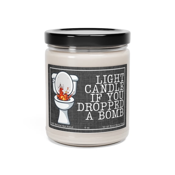 Funny Restroom Candle, Restroom Decor, Toilet Humor, Crude Humor