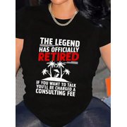 Funny Retired Design For Men Women Retire Retired Retirement T-Shirt Graphic Tee summer Tops For Women Round Neck Fashion Cotton shirts