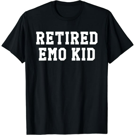 Funny Retired Emo Kid Sad Music Gift T-Shirt