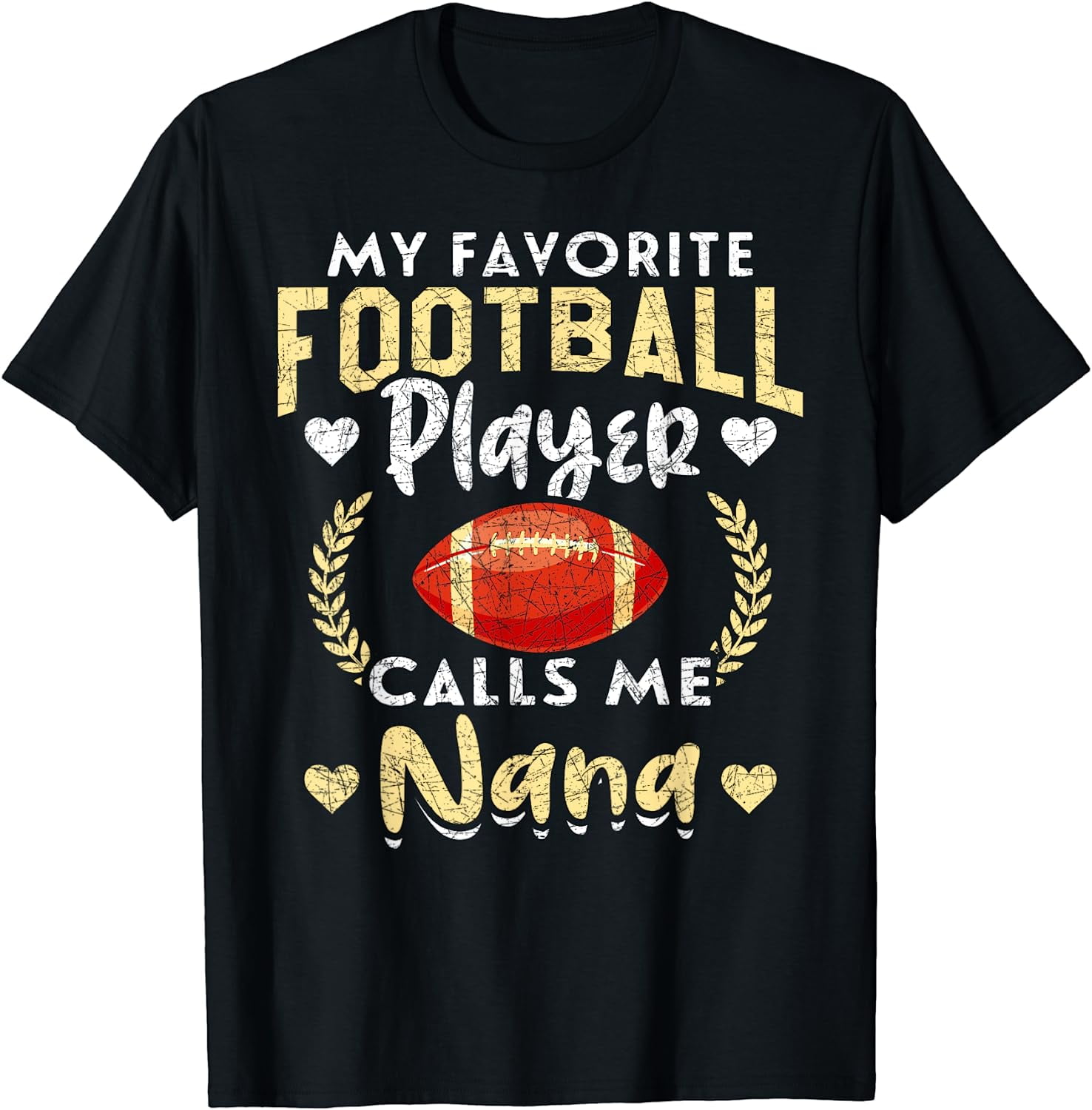 Funny Retired Football Player Grandma Nana American Football T