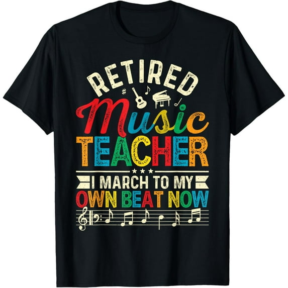 Funny Retired Music Teacher Gift Shirt Retirement Gift T-Shirt
