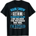 thumbnail image 1 of Funny Retired Postal Post Office Mailman Retirement Gift T-Shirt100% cotton short-sleeved shirt for both men and women, 1 of 6