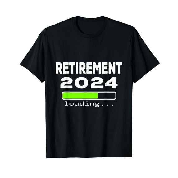 Funny Retirement 2024 loading Retired Countdown T-Shirt