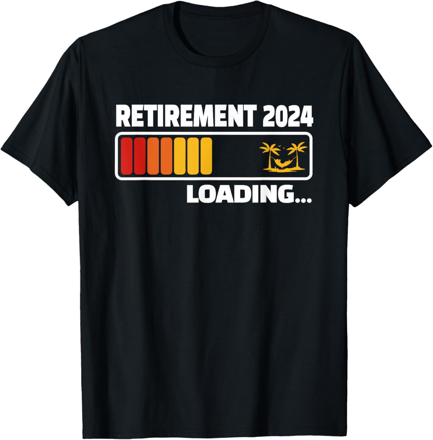 Funny Retirement 2024 loading Retired Countdown Funny Creative Graphic ...