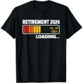 Funny Retirement 2024 Loading Retired Countdown T Shirt