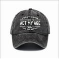 thumbnail image 1 of Funny Retirement Birthday Gifts for Men Vintage Baseball Cap Cotton Dad Hat, 1 of 3