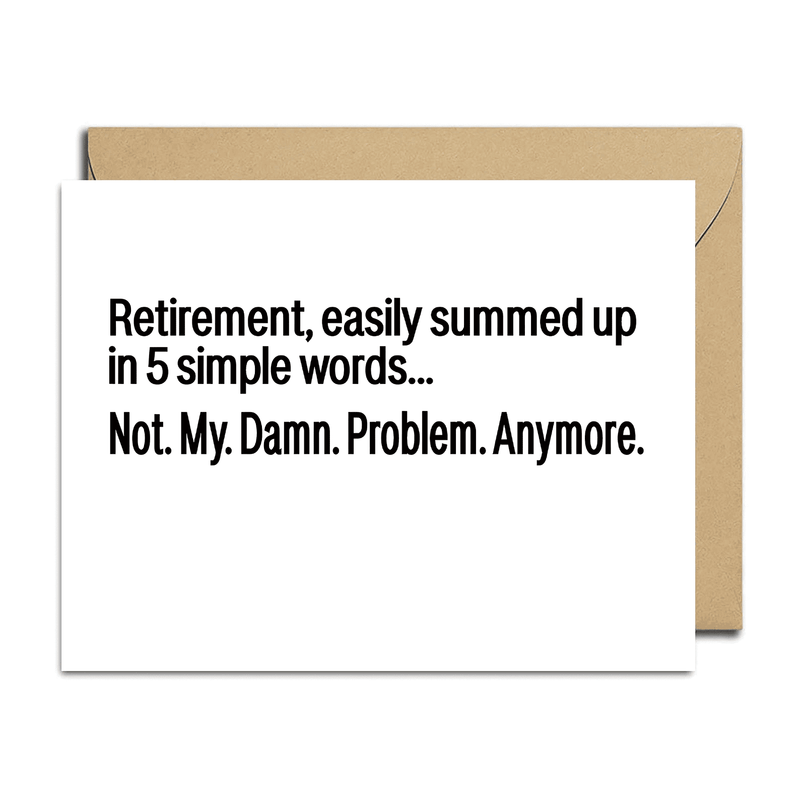 Funny Retirement Card – \, image size:1600x1600